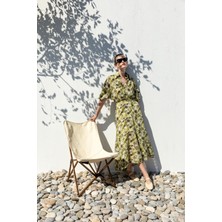 Kameya Çiçek Desenli Elbise 25S40725