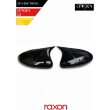 Raxon Cıtroën C3 2016-2021 Batman & Yarasa Ayna Kapağı – Parlak Piano Black Sport