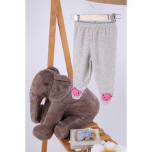 Baby Hola Kadife Oyuncaklı Kız Erkek Bebek Çocuk Pantolon Fuşya AYI03-1521