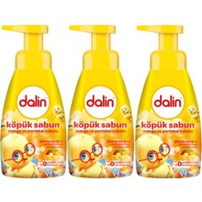 Dalin Köpük Sabun 200ML Mango ve Portakal Kokulu Çoçuklarınız Için (3 Lü Set)