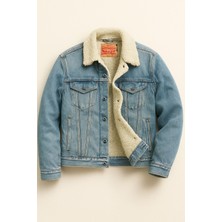 Levi's Rahat Kalıp Sherpa Trucker Kürklü Kot Ceket
