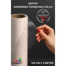 Rimafol Şeffaf Kendinden Yapışkanlı Folyo 100 cm x 3 Metre
