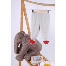 Baby Hola Kadife Oyuncaklı Kız Erkek Bebek Çocuk Pantolon Kırmızı AYI03-1521