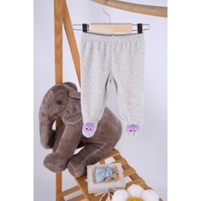 Baby Hola Kadife Oyuncaklı Kız Erkek Bebek Çocuk Pantolon Mor BAYKUŞ36-1521