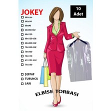 Jokey Kırtasiye Şeffaf Elbise Naylon Torbası Omuzlu 10 Adet