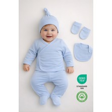 Sezgibaby Erkek Bebek 5'li Hastane Çıkışı Seti %100 Pamuk