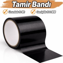 Badem10 Siyah Tamir Bandı 100 mm x 10 mt Yüksek Dayanımlı Su Geçirmez Güçlü Yapışkan Çok Amaçlı Onarım Bandı
