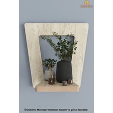 Montesev Ahşap Dekoratif Duvar Rafı ( MTS-125)