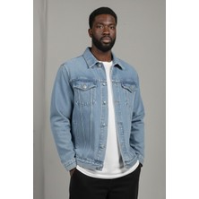 Wkm Erkek Regular Fit Rahat Kesim Çift Cepli Denim Kot Ceket