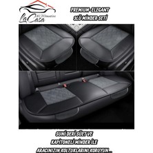 Lacasa Automotive Premıum,ergonomik,ortopedik,cepli Kaymaz Sunideri-Süet Oto Kılıf-Minder (3parça Set)