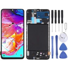 Çelik Pro Samsung Uyumlu Galaxy SM-A705 A70 Ekran LCD Dokunmatik Full Çıtalı Tft