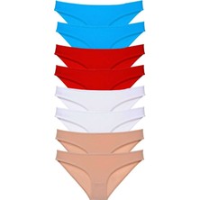 Leopardess 8 adet Süper Eko Set Likralı Kadın Slip Külot