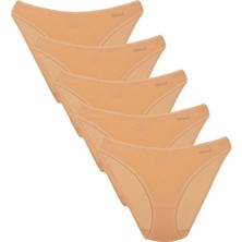 Kom Kadın Basic 5 Li Modal Külot Ten