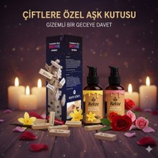 Rekze Üçlü Set: Erotik Denge Oyunu + Vanilya & Gül Masaj Yağları 100 ml