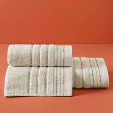 Taç Boutique Taç Butik Brüj Pamuk Yüz Havlusu Kum 50x85