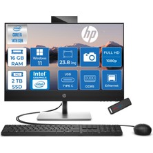 Hp Proone 440 G9 Intel Core I5-14500T 4,8ghz 16GB Ddr5 2tb SSD Intel UHD Grafik Kartı 770 23.8" Fhd (1920 x 1080), IPS WIN11HOME All-In-One Bilgisayar C9YL1ATH04+ZETTAÇANTA