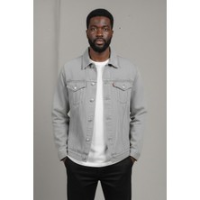 Wkm Erkek Regular Fit Rahat Kesim Çift Cepli Denim Kot Ceket