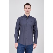 Paco Romano Erkek Slim Fit Lacivert Gömlek