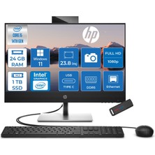 Hp Proone 440 G9 Intel Core I5-14500T 4,8ghz 24GB Ddr5 1tb SSD Intel UHD Grafik Kartı 770 23.8" Fhd (1920 x 1080), IPS WIN11PRO All-In-One Bilgisayar C9YL1ATP08+ZETTAÇANTA
