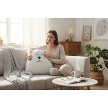 Soft and Baby Dekoratif Ayıcık Yastık Renk : Beyaz