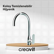 Creavit Pure Krom Mutfak Eviye Bataryası PR8501