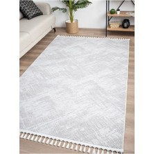 Valery Home Brendon Koleksiyonu Vl Ponpon Saçaklı Premium Kalite Oturma Odası, Mutfak, Antre, Koridor Halısı Gri
