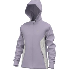 Mizuno Athletics Kadın Kapüşonlu Fermuarlı Sweatshirt Lila
