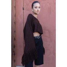 Nisan Triko Püsküllü Triko Kazak