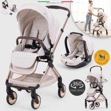 Elele Rotabile Premium Travel Sistem Bebek Arabası Bej