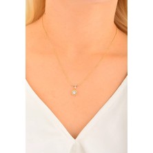 CEBECİ Cebeci 14 Ayar Taşlı Altın Kolye