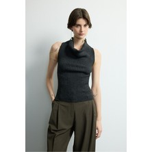 Love My Body Moda Tutkusu Balıkçı Yaka Triko Kazak Antrasit 139M2275000