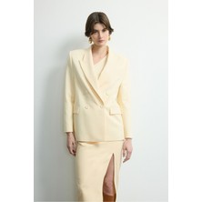 Love My Body Moda Tutkusu Blazer Ceket Vanilya 119M2217000