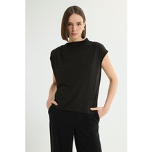 Love My Body Düşük Kollu Bluz Antrasit 115L9749000