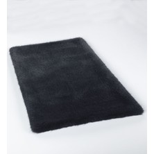 Akbel Halı Reiki Antrasit - Kalın Peluş Halı | Yıkanabilir Süet Tabanlı