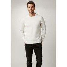 Wkm Slim Kesim Yumuşak Dokulu Tüylenmeyen Bisiklet Yaka Erkek Triko Kazak