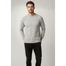 Wkm Slim Kesim Yumuşak Dokulu Tüylenmeyen Bisiklet Yaka Erkek Triko Kazak