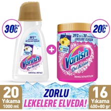 Vanish Sıvı Beyaz 1000 ml + Oxi Toz Renkli 480 gr