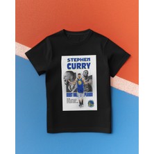 Stil-X Stephen Curry Baskılı %100 Pamuklu Bisiklet Yaka  Tshırt