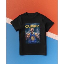 Stil-X Stephen Curry Baskılı %100 Pamuklu Bisiklet Yaka  Tshırt