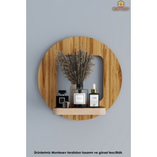 Montesev Ahşap Dekoratif Duvar Rafı ( MTS-223 )