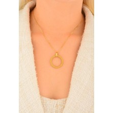 Cebeci 22 Ayar Halka Altın Kolye