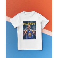 Stil-X Stephen Curry Baskılı %100 Pamuklu Bisiklet Yaka  Tshırt