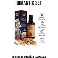 Rekze Çiftler Için Romantik Hediye: Oyun + Çilek Yağı 100 ml