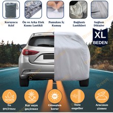 Breen Hatchbacklerle Uyumlu Gri - XL Araba Branda (Araç uzunluğu 4.30m-4.40m arası)