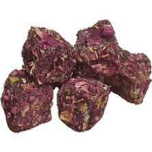 Safran Çilek Çifte Kavrulmuş Antep Fıstıklı Gül Yaprağı Kaplı Lokum 300GR