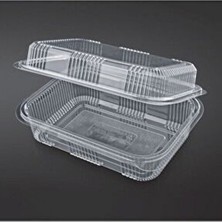 Anı Sızdırmaz 10'lu 2.000 Gr. Kapasite Plastik Kase Şeffaf Renkli Paket Servis İçin