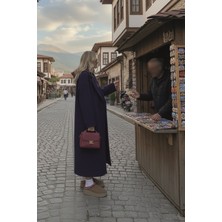 Barbora Kışlık Astarlı Sırtı Detaylı Kadın Kaşmir Kaban