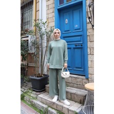 Nisum Moda Çimalı Modal Pantolonlu Takım