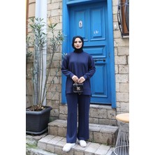 Nisum Moda Çimalı Modal Pantolonlu Takım