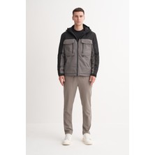 Cazador 13270 Siyah Erkek Çift Renkli Mikro Mont